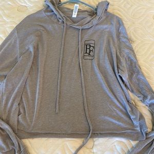 Cropped thin hoodie size XL.